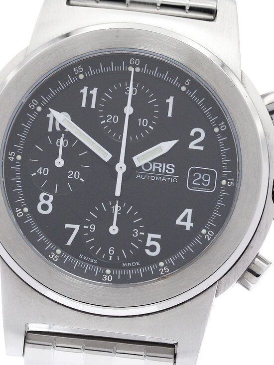 ORIS Big crown 7511 Date Chronograph black Dial Automatic Men\'s Watch_945871 main image 6